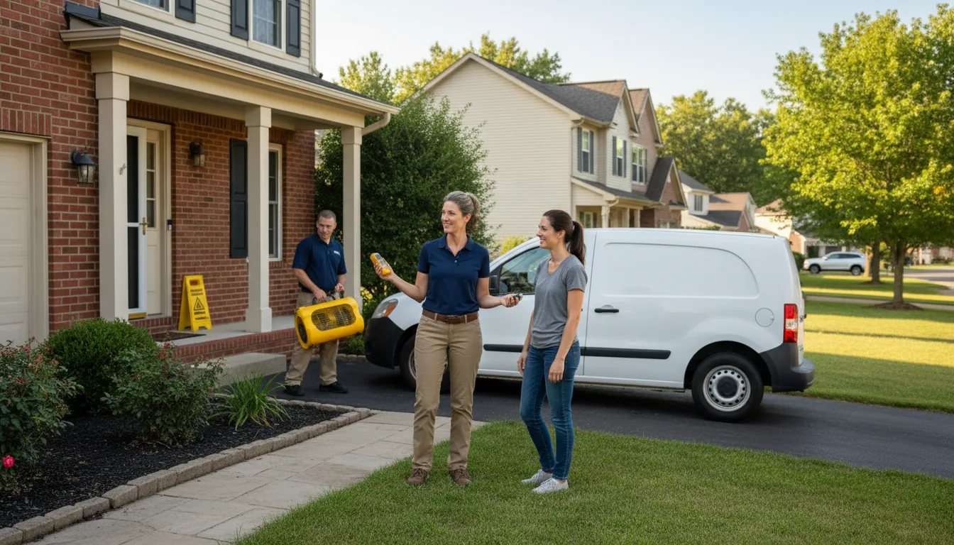 Residential water damage restoration in Ickesburg, PA